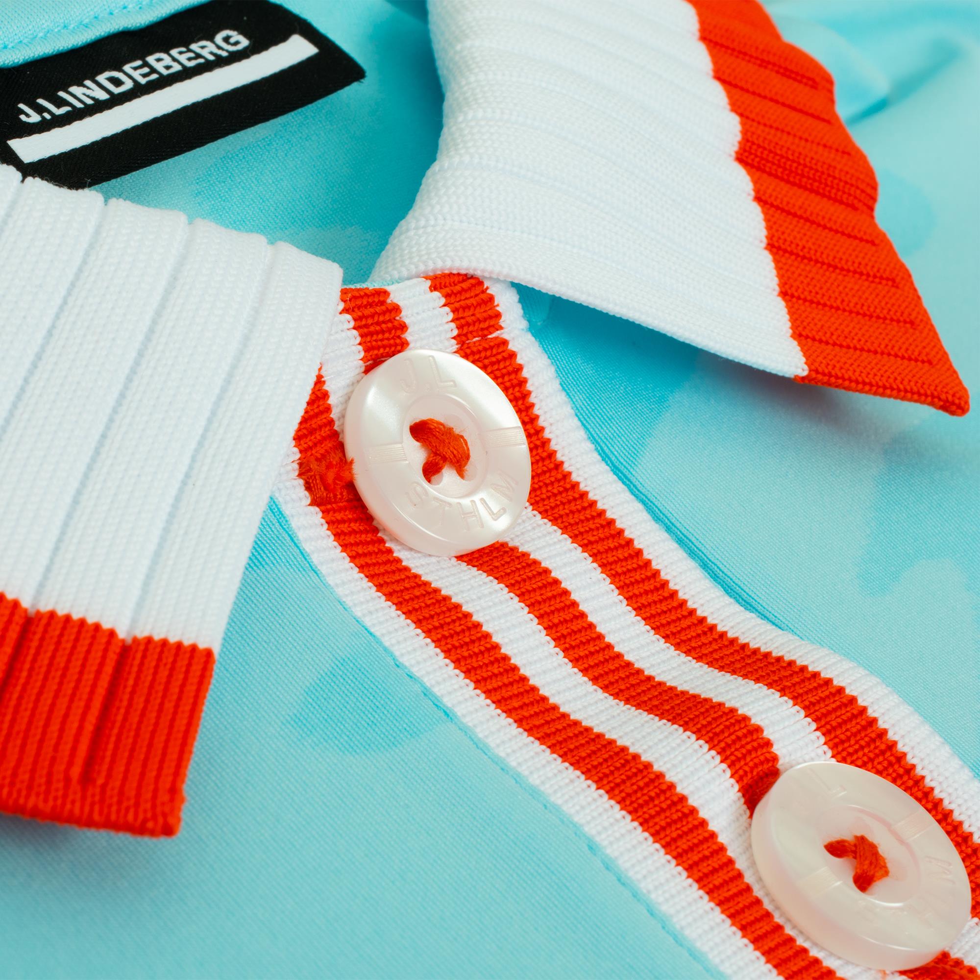 J Lindeberg Lerato Ladies Golf Polo Shirt Neptune Atomizer